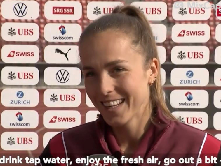 Lia Wälti’s tips: “Drink tap water, enjoy the fresh air, go out a bit - it’s really nice!”